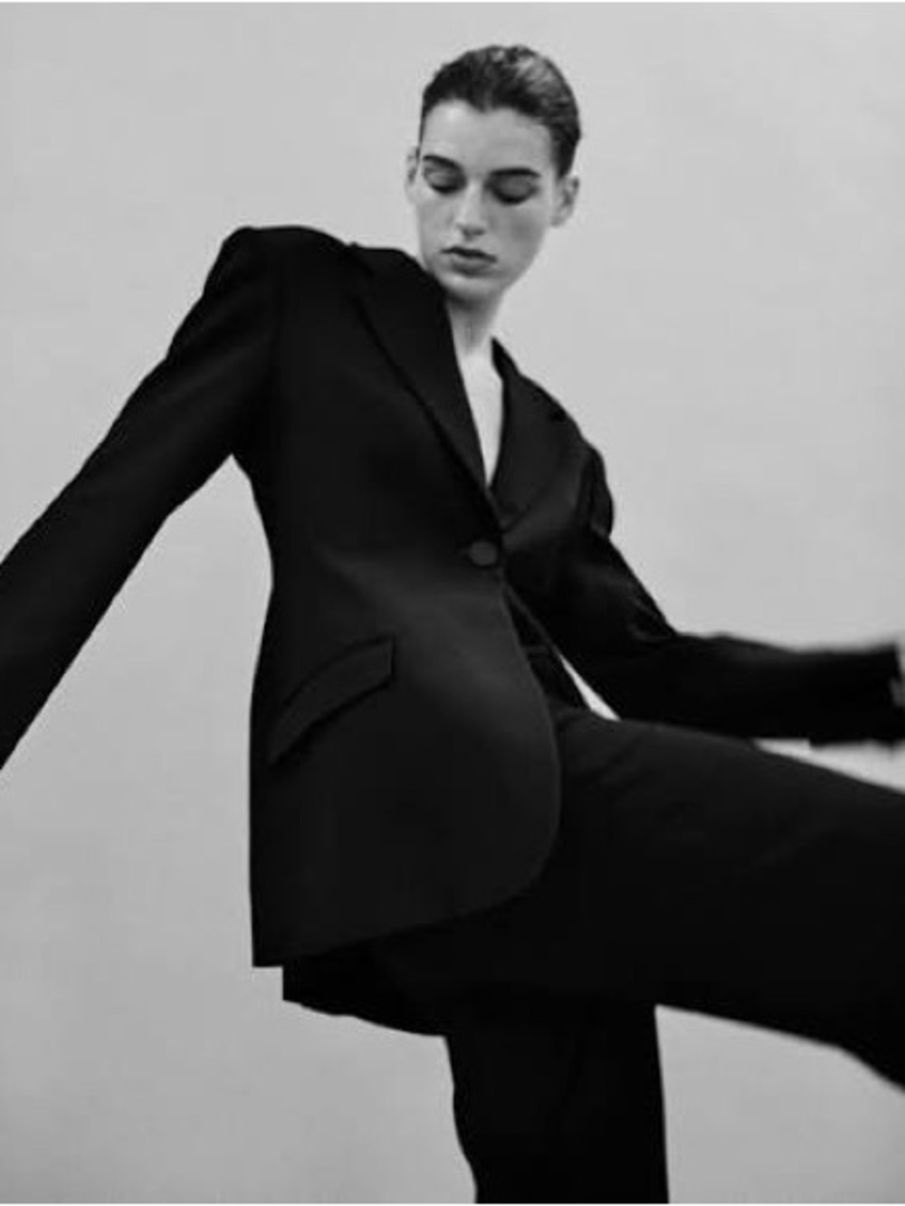 Christopher Esber Black Redux Contoured Long Blazer - Size AUS 6 (XS)